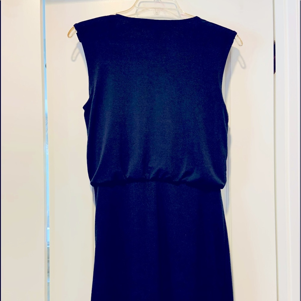 Navy sleeveless dress